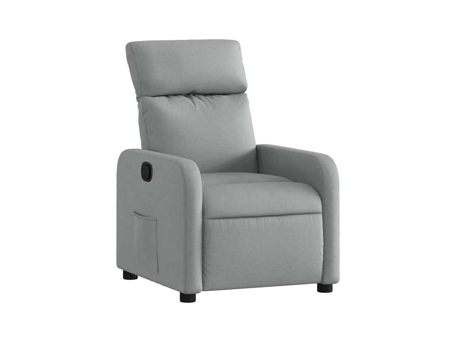Fauteuil relax TV rembourrage tissu grise 66 x 89.5 x 95.5 cm DEC027890