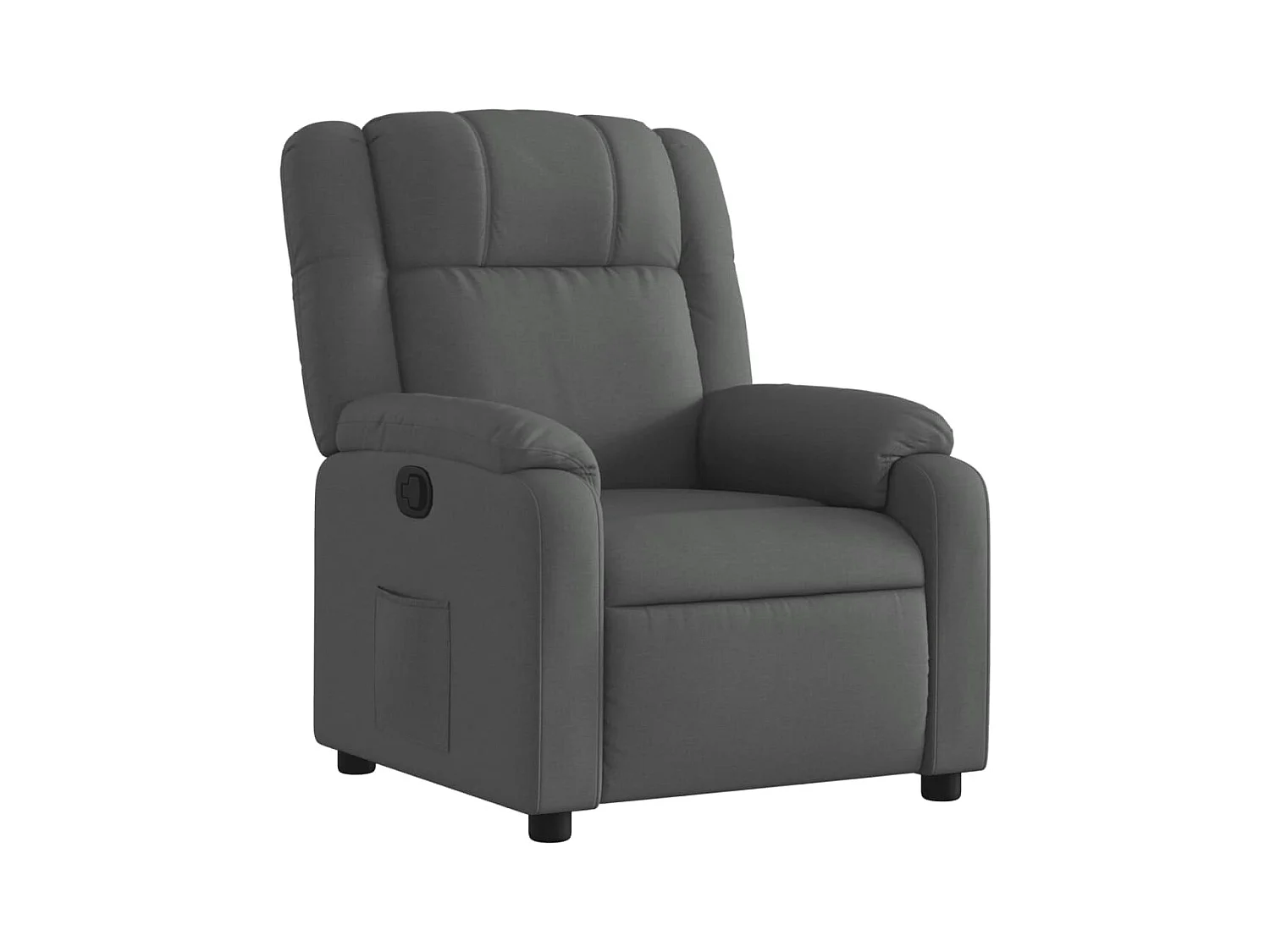 Fauteuil relax TV rembourrage tissu grise 77 x 95 x 99 cm DEC027931