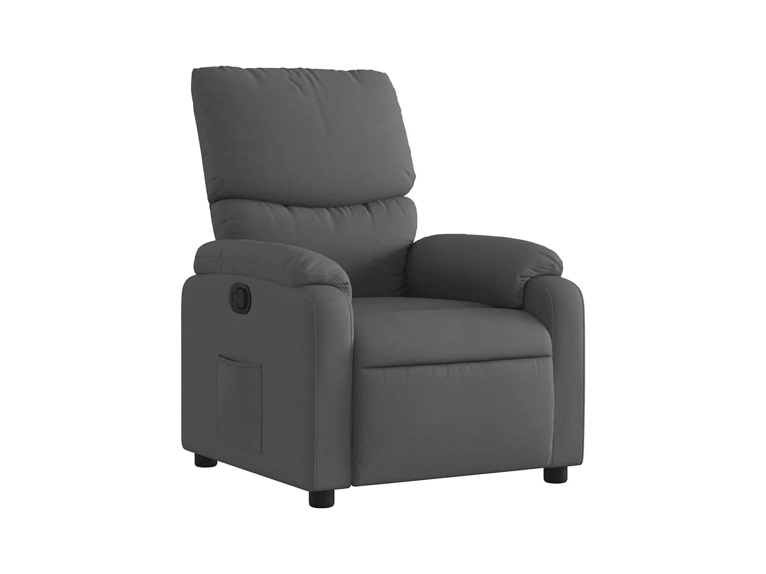 Fauteuil relax TV rembourrage tissu grise 75 x 99 x 99 cm DEC027930