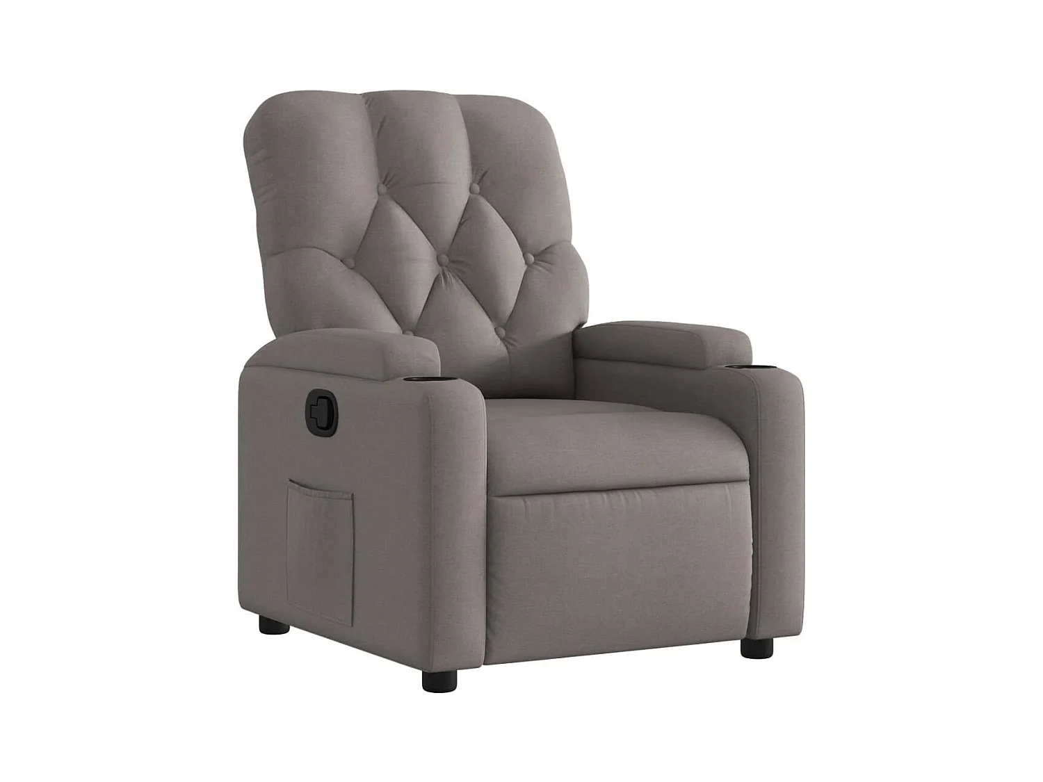 Fauteuil relax TV rembourrage tissu 74 x 86.5 x 93.5 cm DEC028198