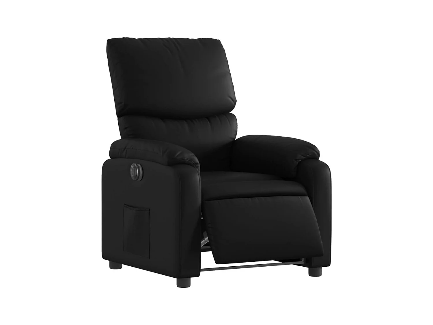 Fauteuil relax TV fonction PVC noire 75 x 99 x 99 cm DEC028467
