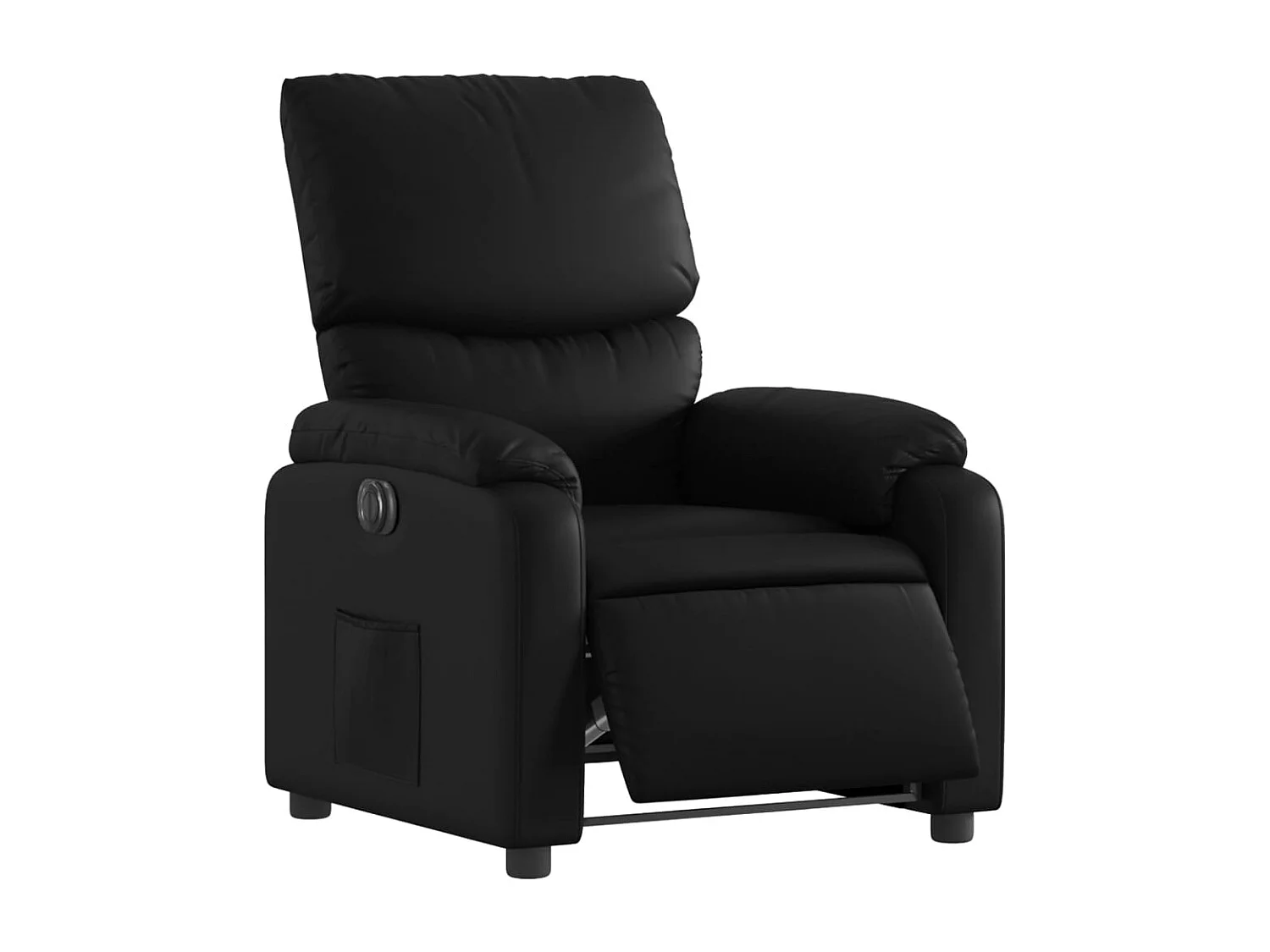 Fauteuil relax TV fonction PVC noire 75 x 99 x 99 cm DEC028467