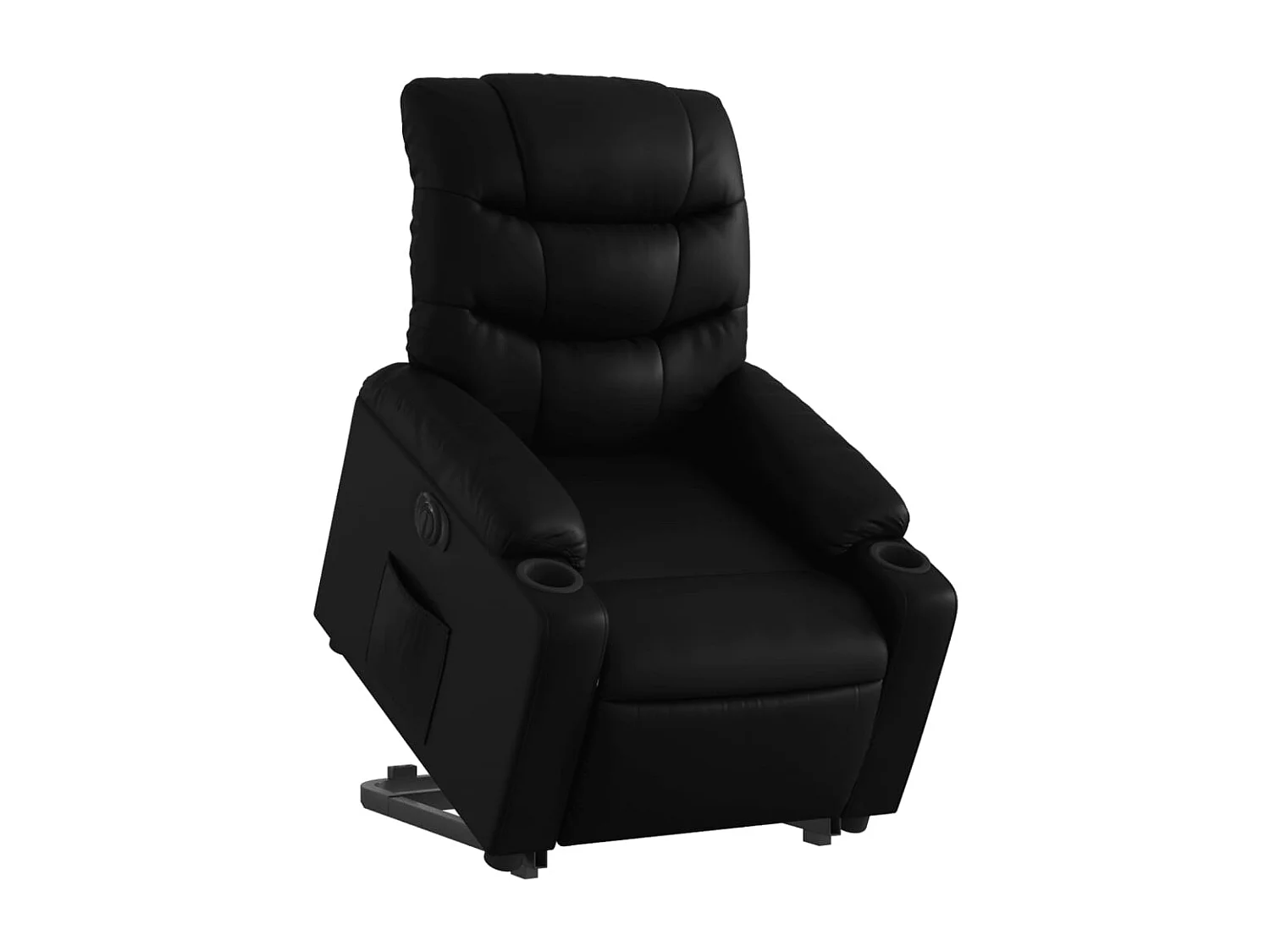 Fauteuil relax TV fonction PVC noire 75.5 x 93 x 99.5 cm DEC028479