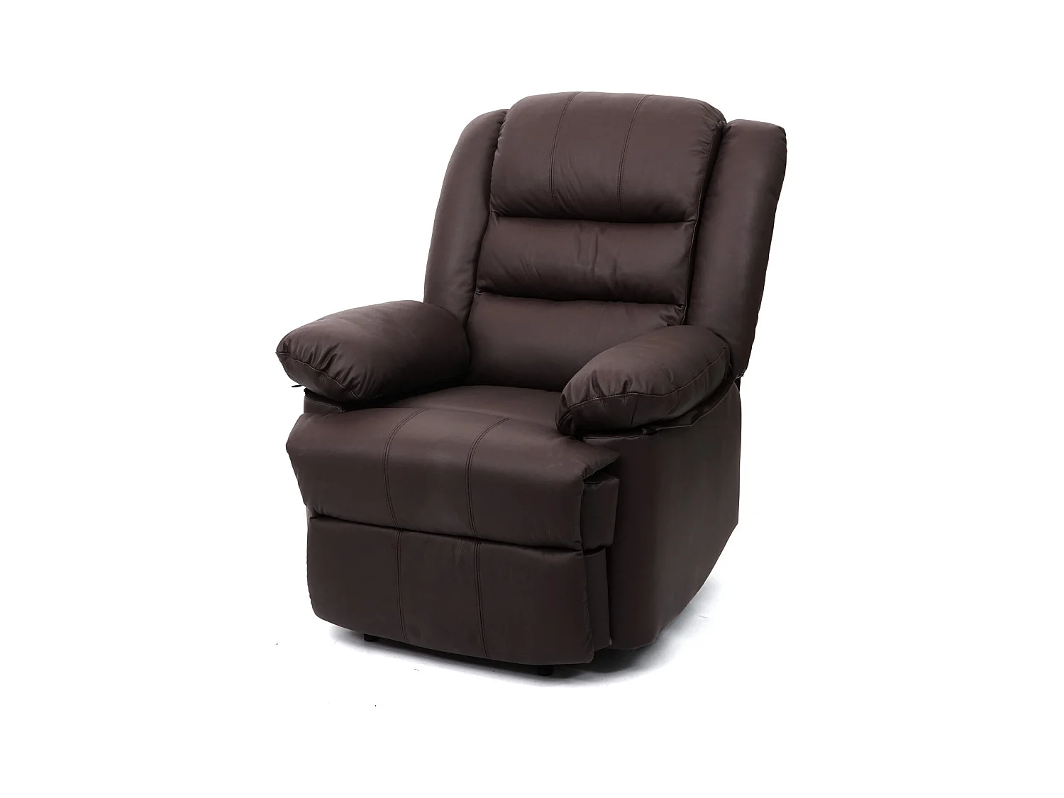 Fauteuil TV inclinable large cuir marron 87 x 150 x 101 cm 04_0006883