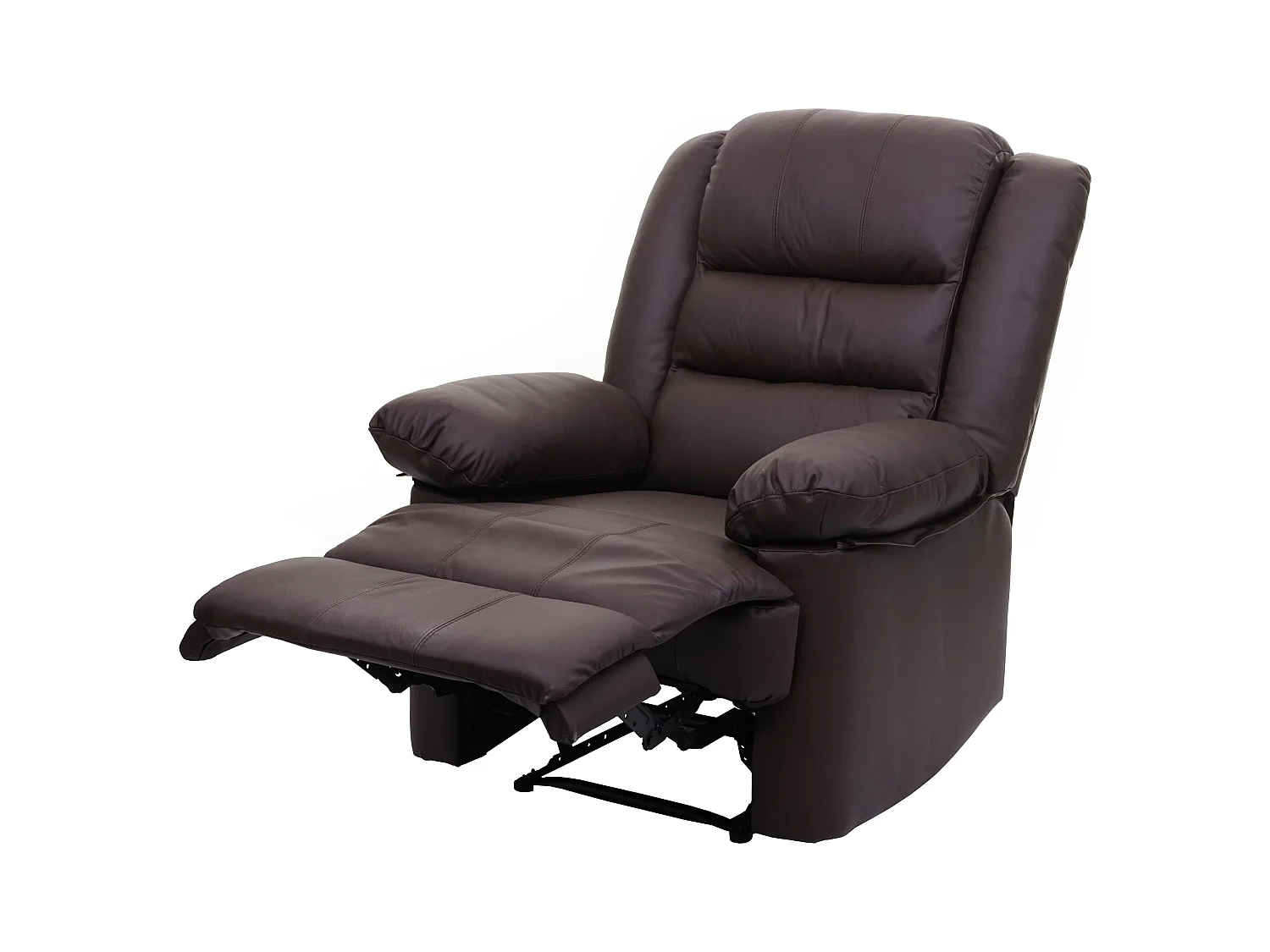 Fauteuil TV inclinable large cuir marron 87 x 150 x 101 cm 04_0006883