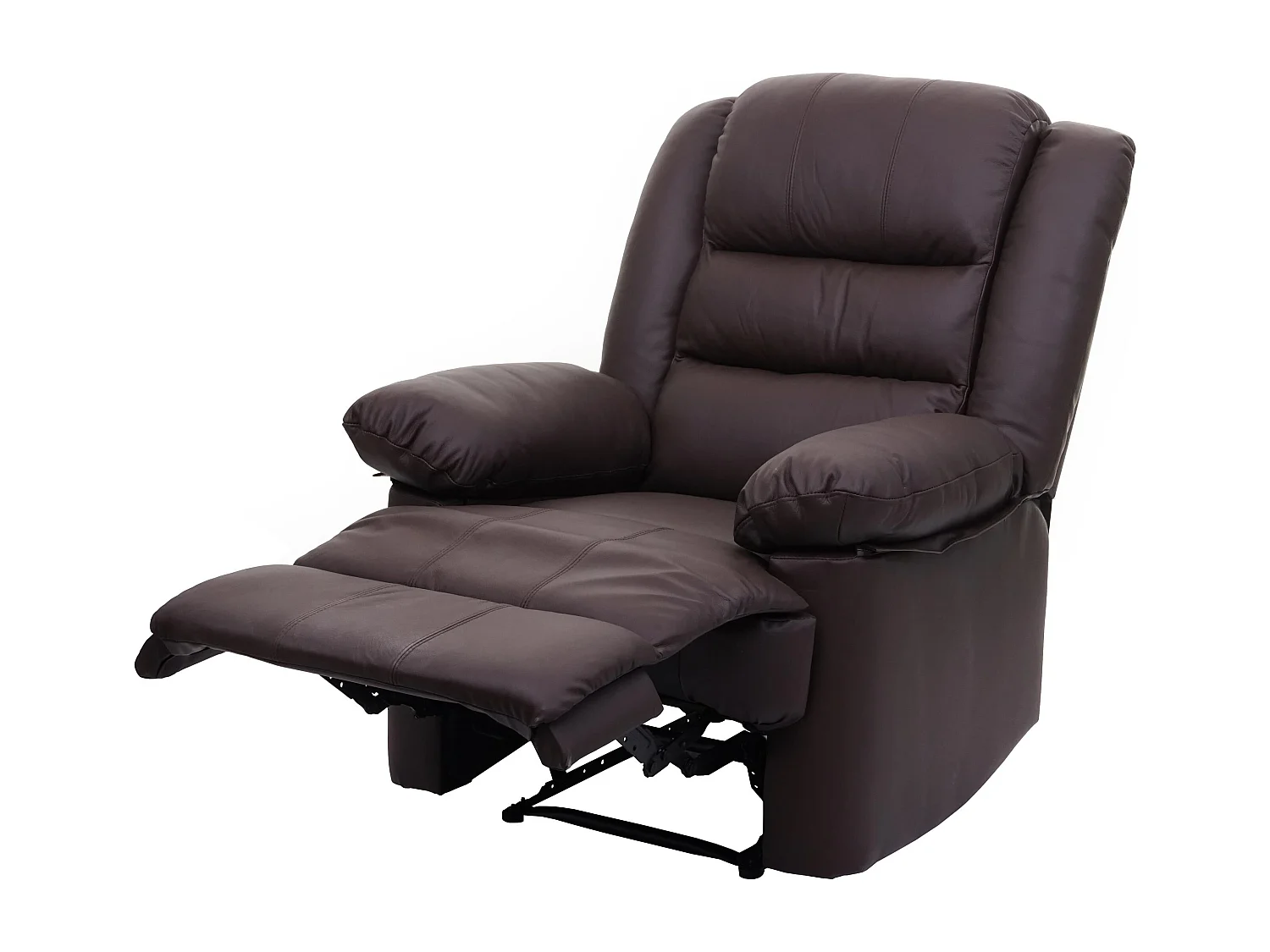 Fauteuil TV inclinable large cuir marron 87 x 150 x 101 cm 04_0006883