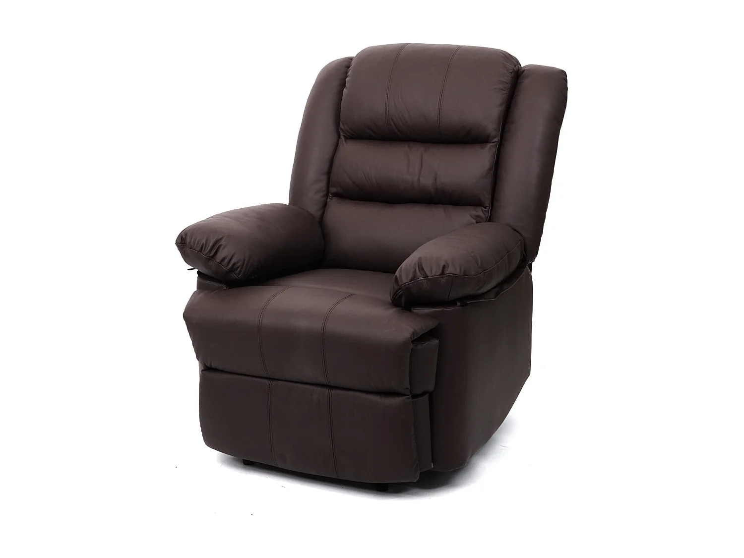 Fauteuil TV inclinable large cuir marron 87 x 150 x 101 cm 04_0006883