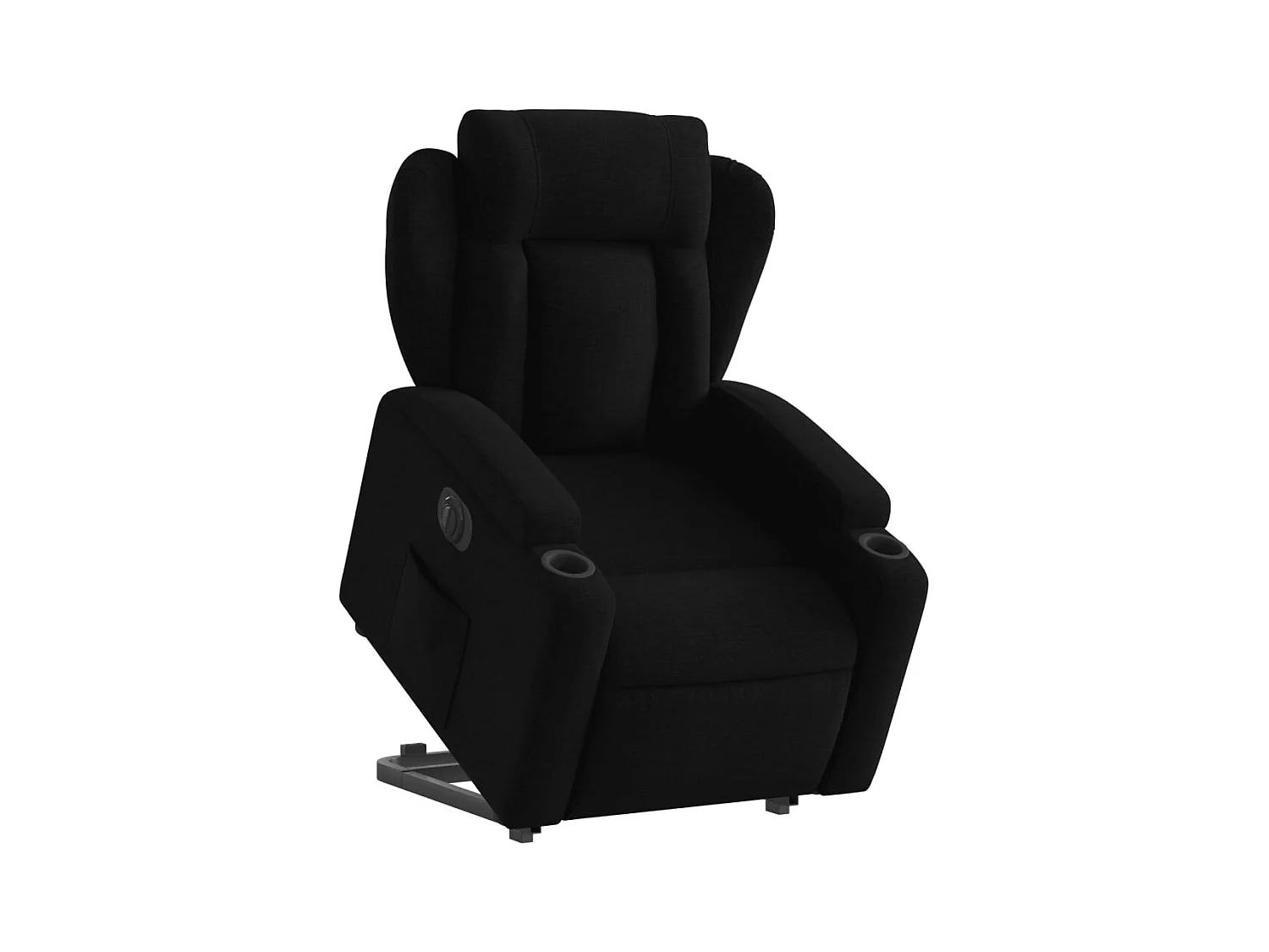 Fauteuil relax TV fonction tissu noire 77 x 94.5 x 100 cm DEC028485