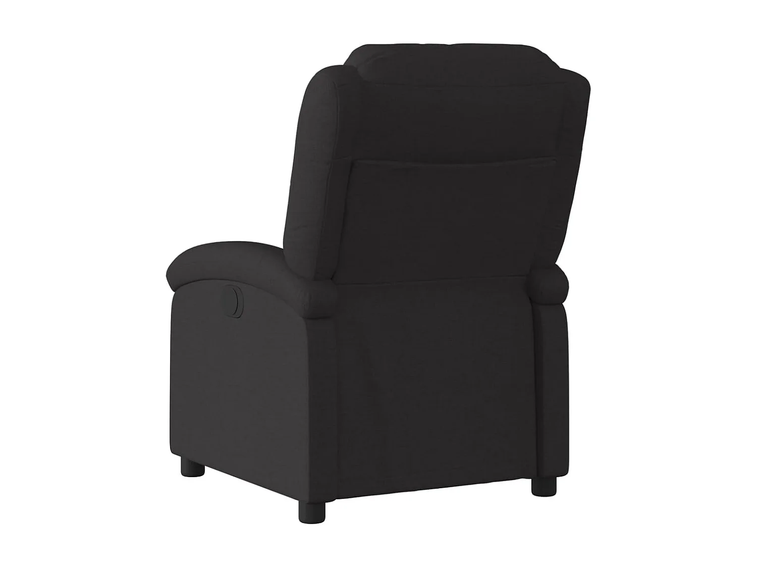 Fauteuil relax TV rembourrage tissu noire 71 x 86.5 x 99.5 cm DEC028099