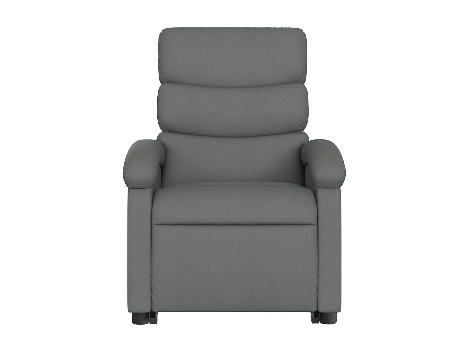 Fauteuil relax TV rembourrage tissu grise 70 x 92 x 99.5 cm DEC027935