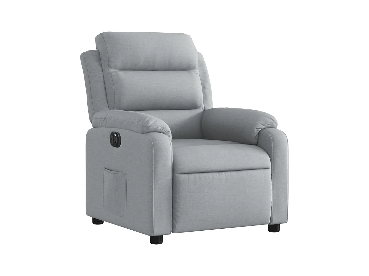 Fauteuil relax TV fonction tissu grise 75 x 92.5 x 100 cm DEC028310