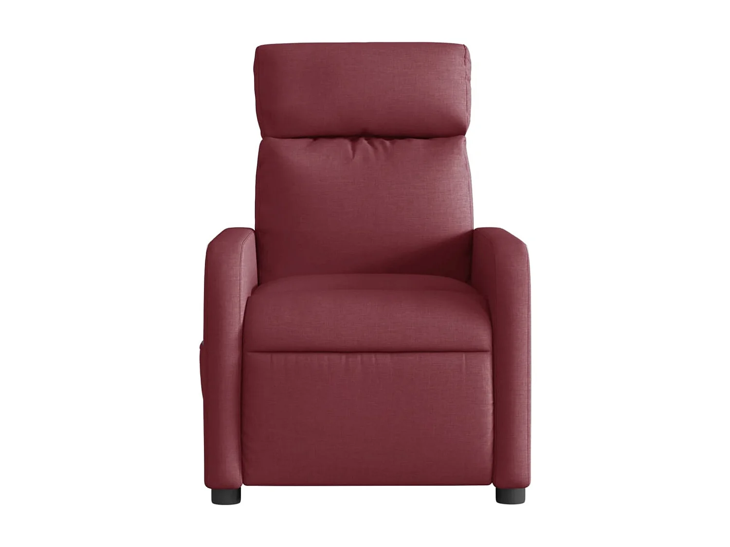 Fauteuil relax TV fonction tissu bordeaux 66 x 89.5 x 95.5 cm DEC028541