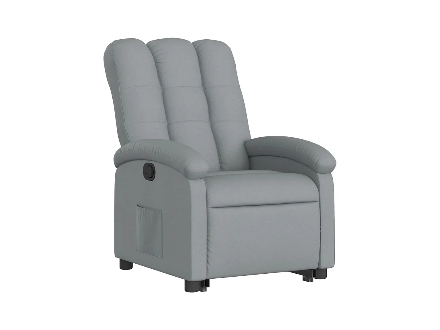 Fauteuil relax TV rembourrage tissu grise 70 x 93 x 101 cm DEC027888
