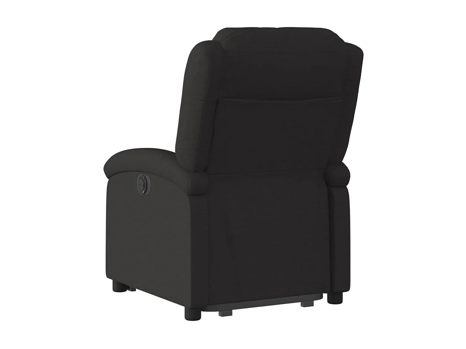 Fauteuil relax TV rembourrage tissu noire 71 x 86.5 x 99.5 cm DEC028111