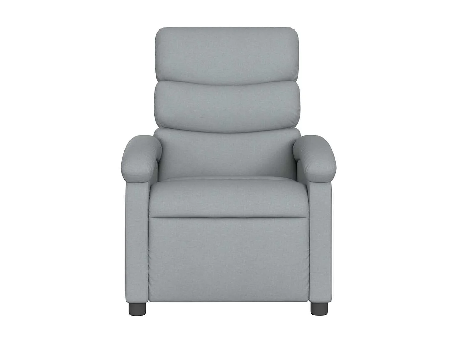 Fauteuil relax TV rembourrage tissu grise 70 x 92 x 99.5 cm DEC027893