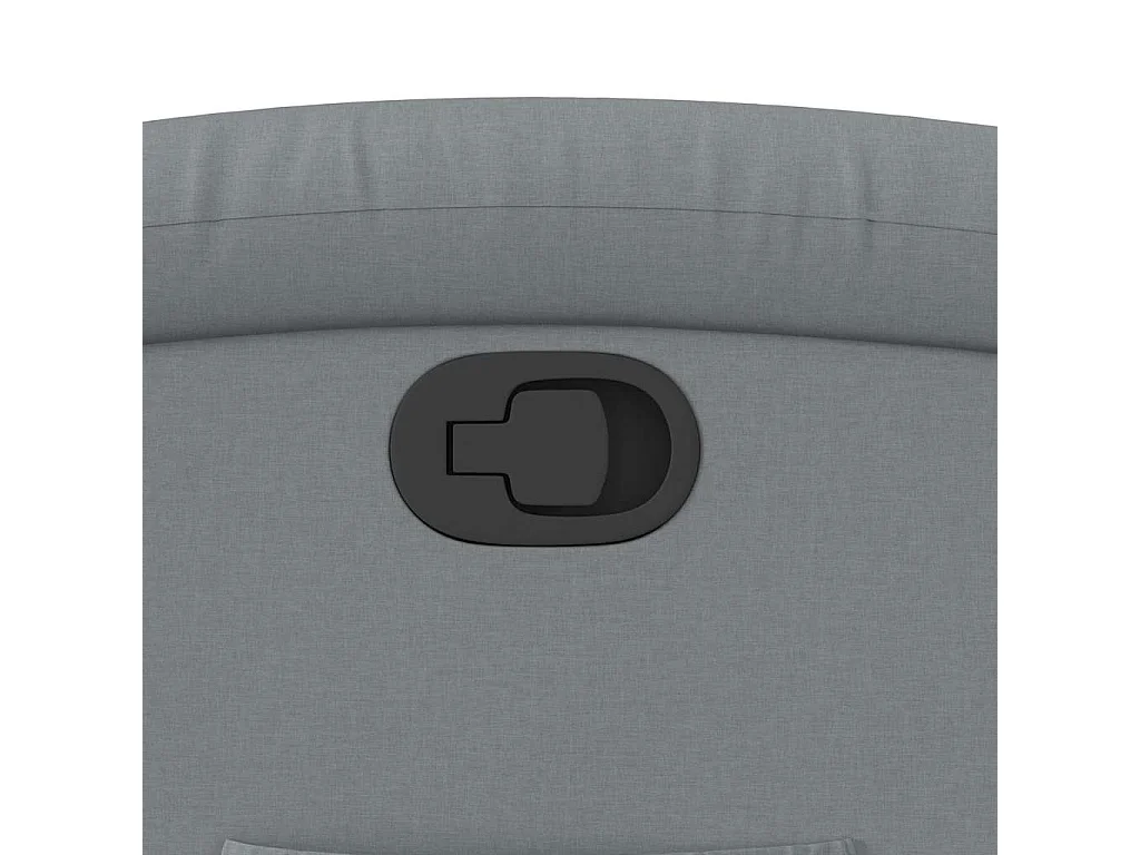 Fauteuil relax TV rembourrage tissu grise 70 x 92 x 99.5 cm DEC027893