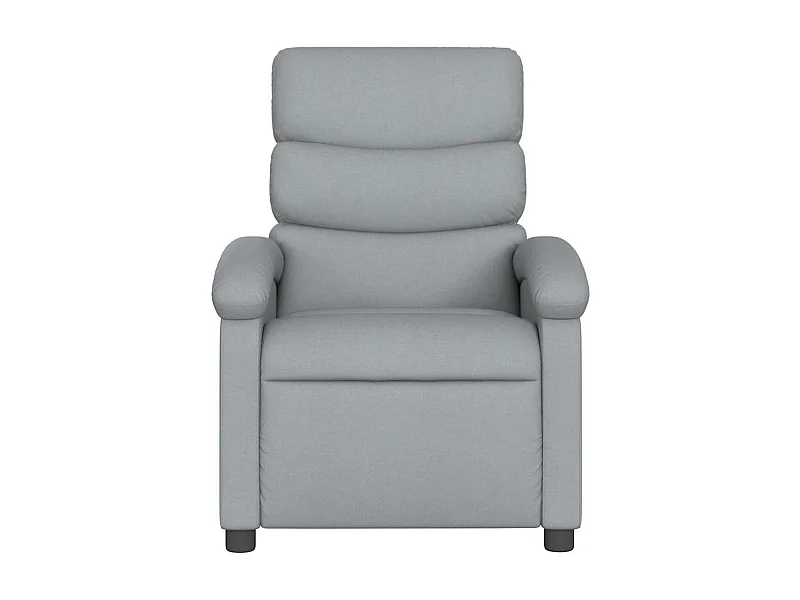 Fauteuil relax TV rembourrage tissu grise 70 x 92 x 99.5 cm DEC027893