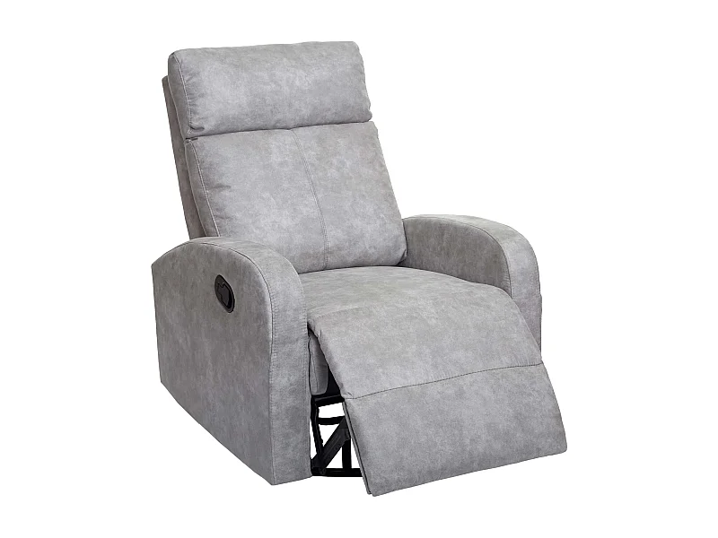 Fauteuil tv relaxation fonction tissu grise 75 x 96 x 100 cm 04_0006873