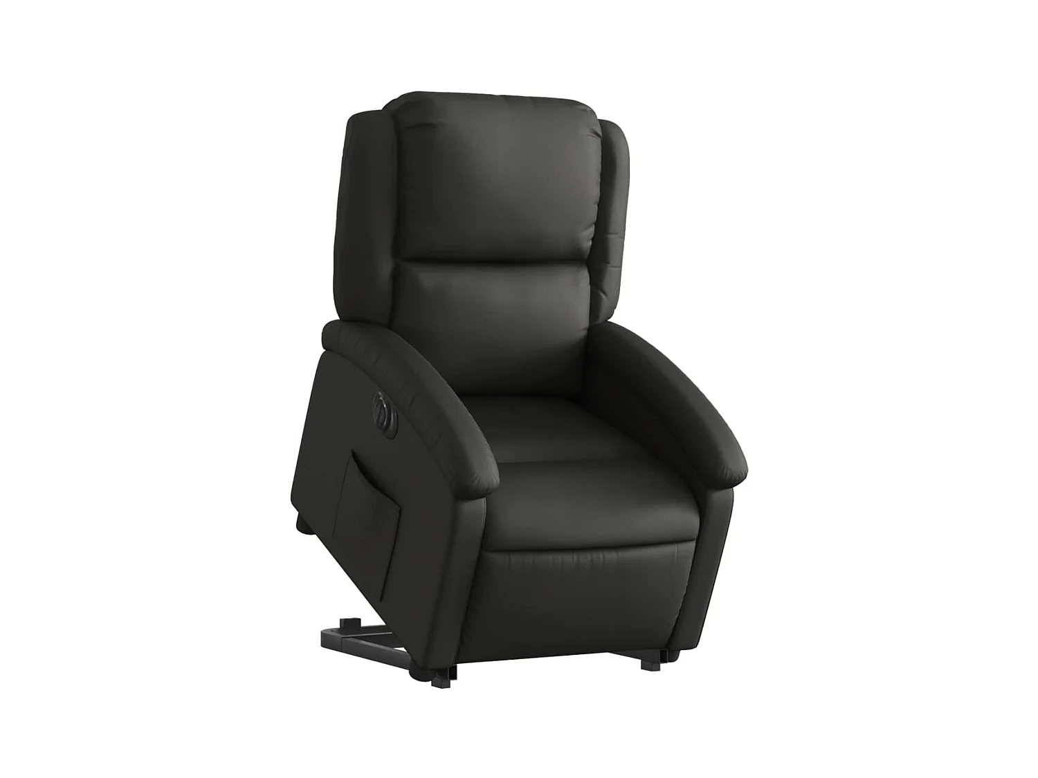 Fauteuil relax TV fonction cuir noire 71 x 86.5 x 99.5 cm DEC028458