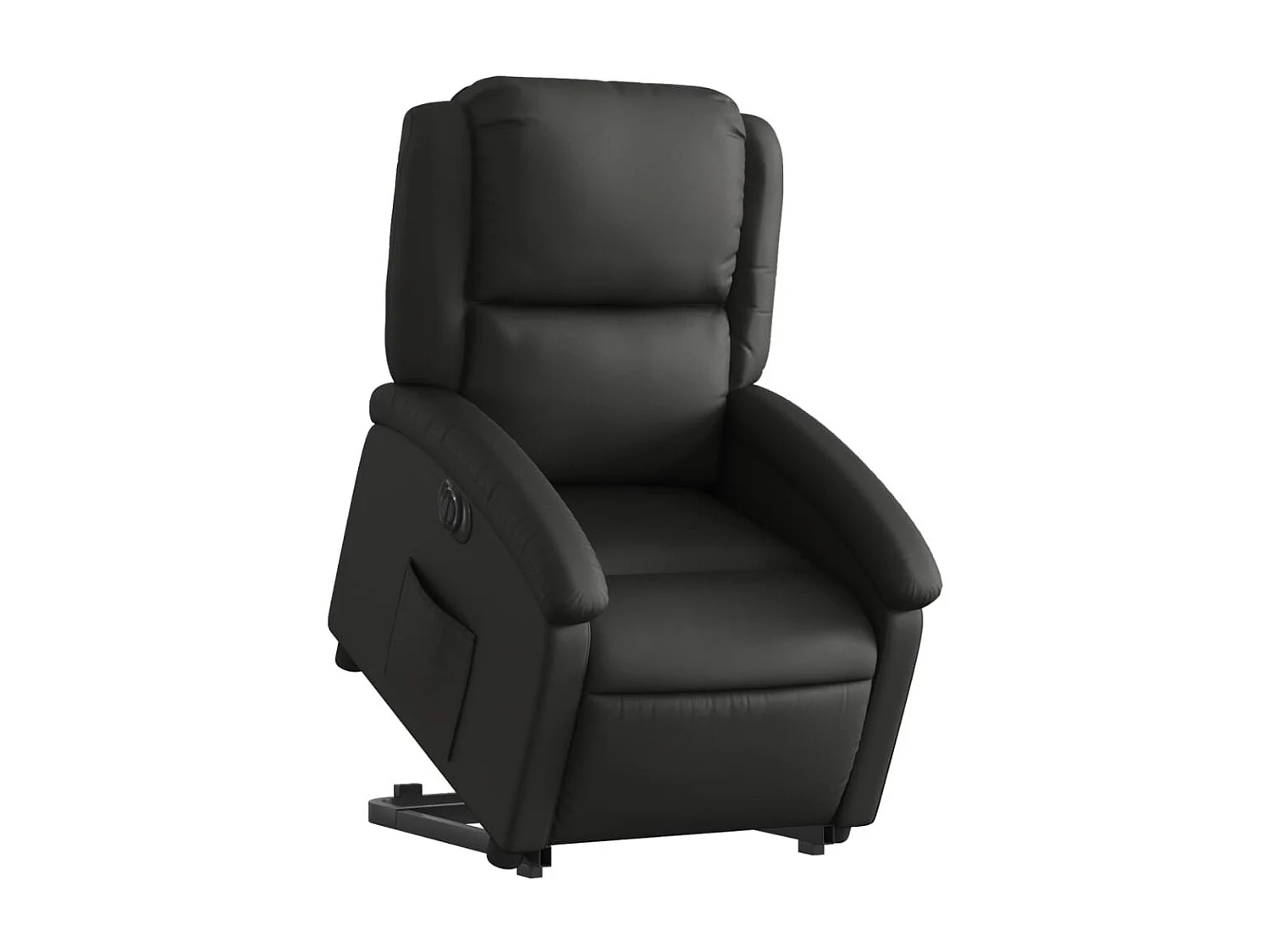 Fauteuil relax TV fonction cuir noire 71 x 86.5 x 99.5 cm DEC028458