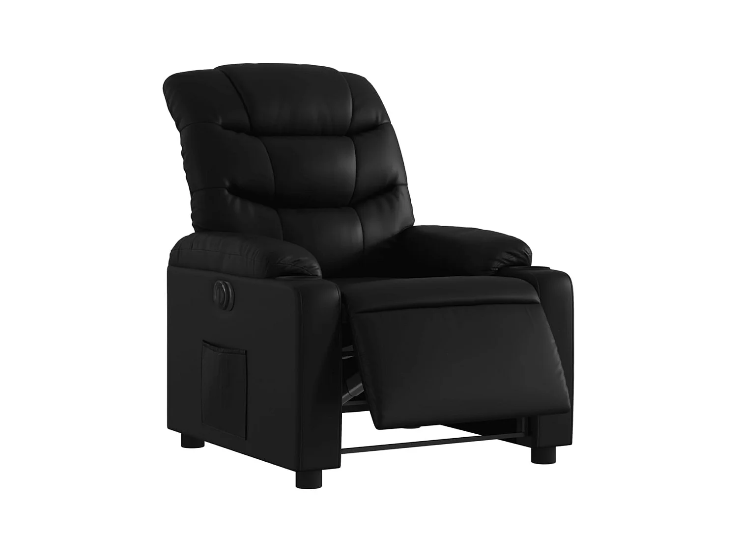 Fauteuil relax TV fonction PVC noire 75.5 x 93 x 99.5 cm DEC028470