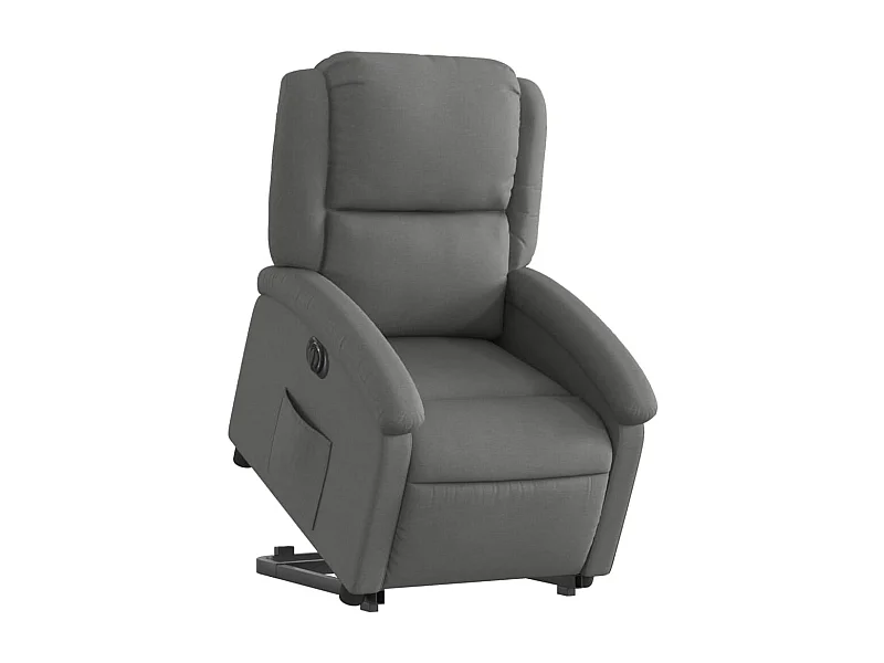 Fauteuil relax TV fonction tissu grise 71 x 86.5 x 99.5 cm DEC028347