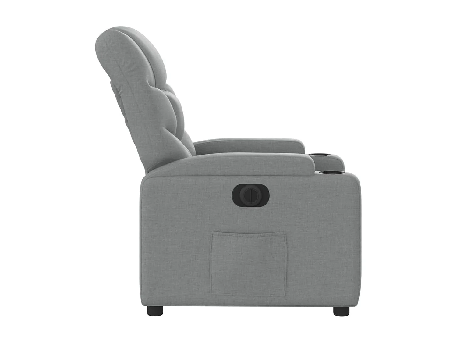 Fauteuil relax TV fonction tissu grise 74 x 89 x 100 cm DEC028315