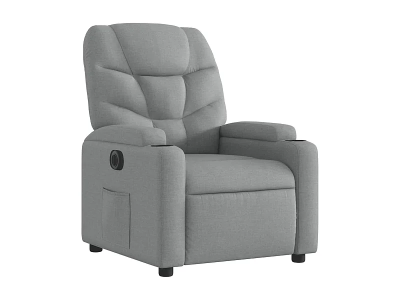Fauteuil relax TV fonction tissu grise 74 x 89 x 100 cm DEC028315