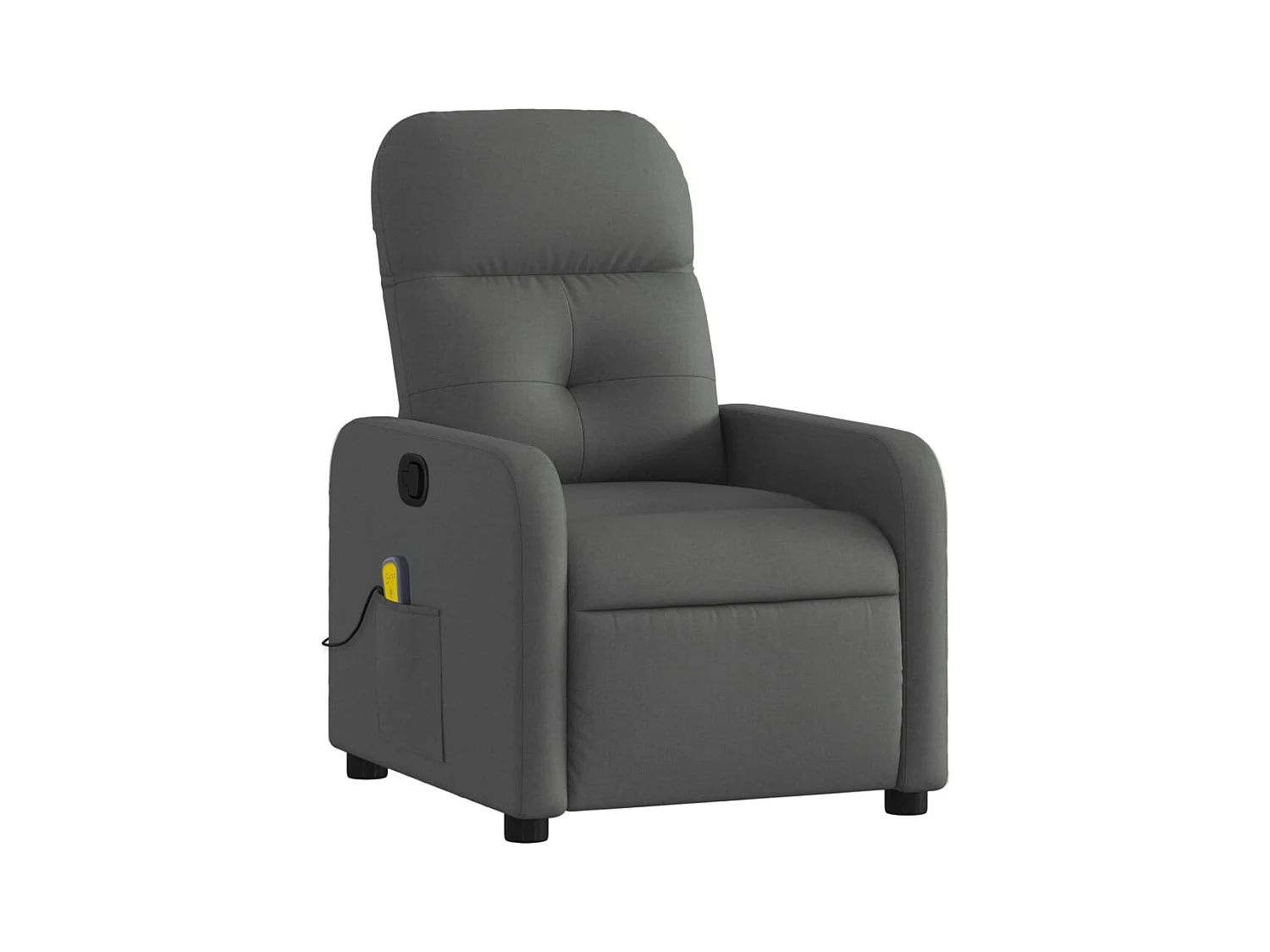 Fauteuil de relaxation TV tissu grise 66 x 89 x 96 cm DEC026963