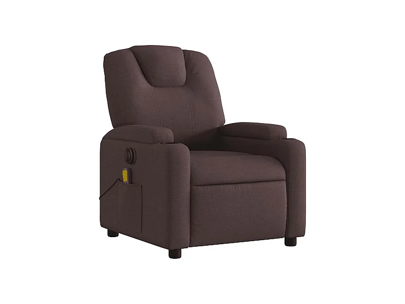 Fauteuil de relaxation TV tissu marron 74 x 88 x 97 cm DEC027185