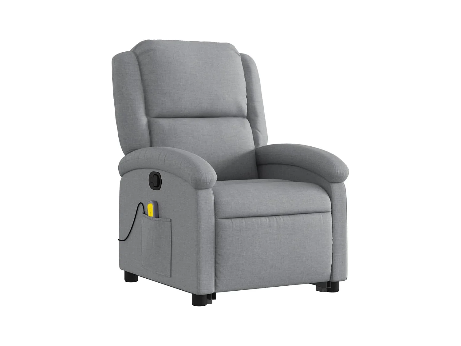 Fauteuil de relaxation TV tissu grise 71 x 86.5 x 99.5 cm DEC026905