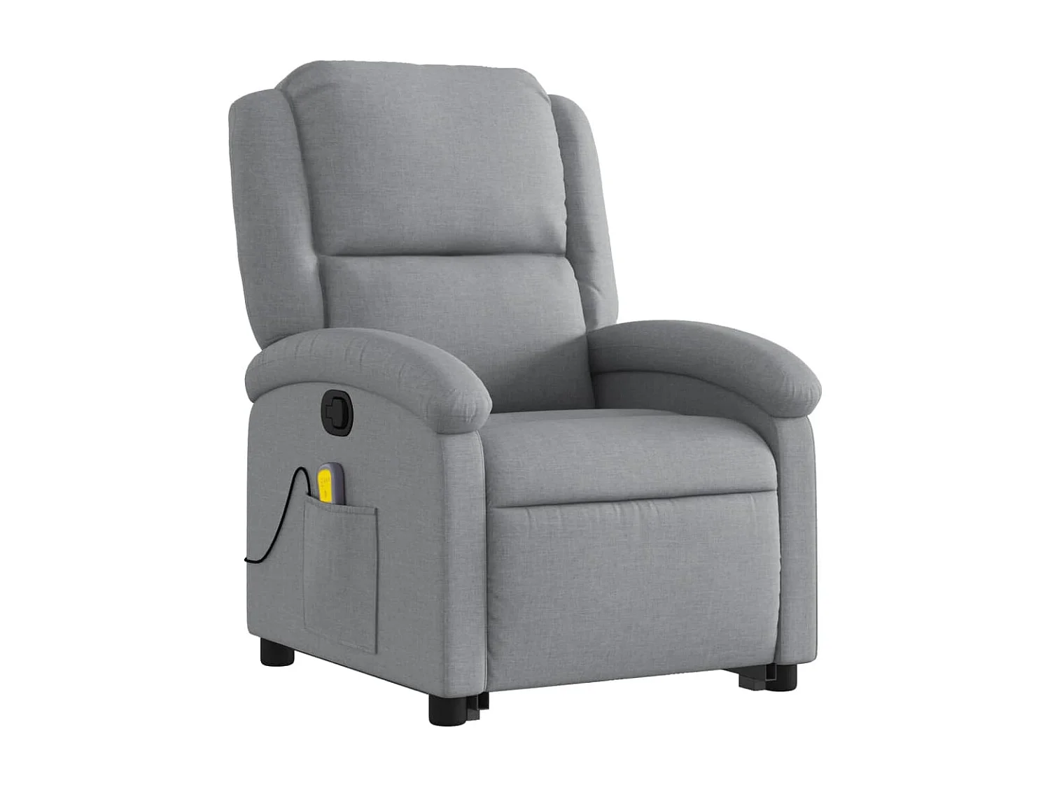 Fauteuil de relaxation TV tissu grise 71 x 86.5 x 99.5 cm DEC026905
