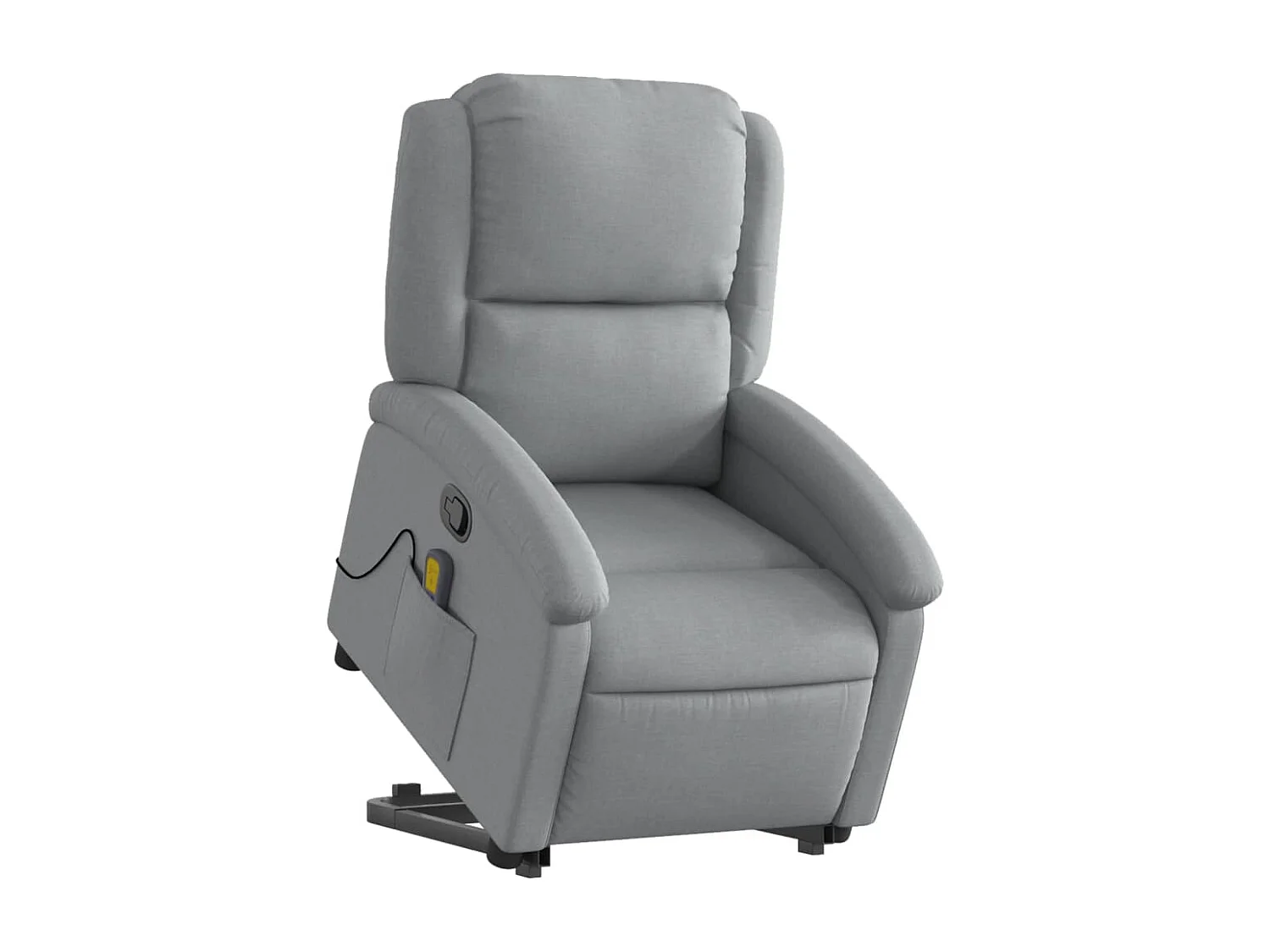Fauteuil de relaxation TV tissu grise 71 x 86.5 x 99.5 cm DEC026905