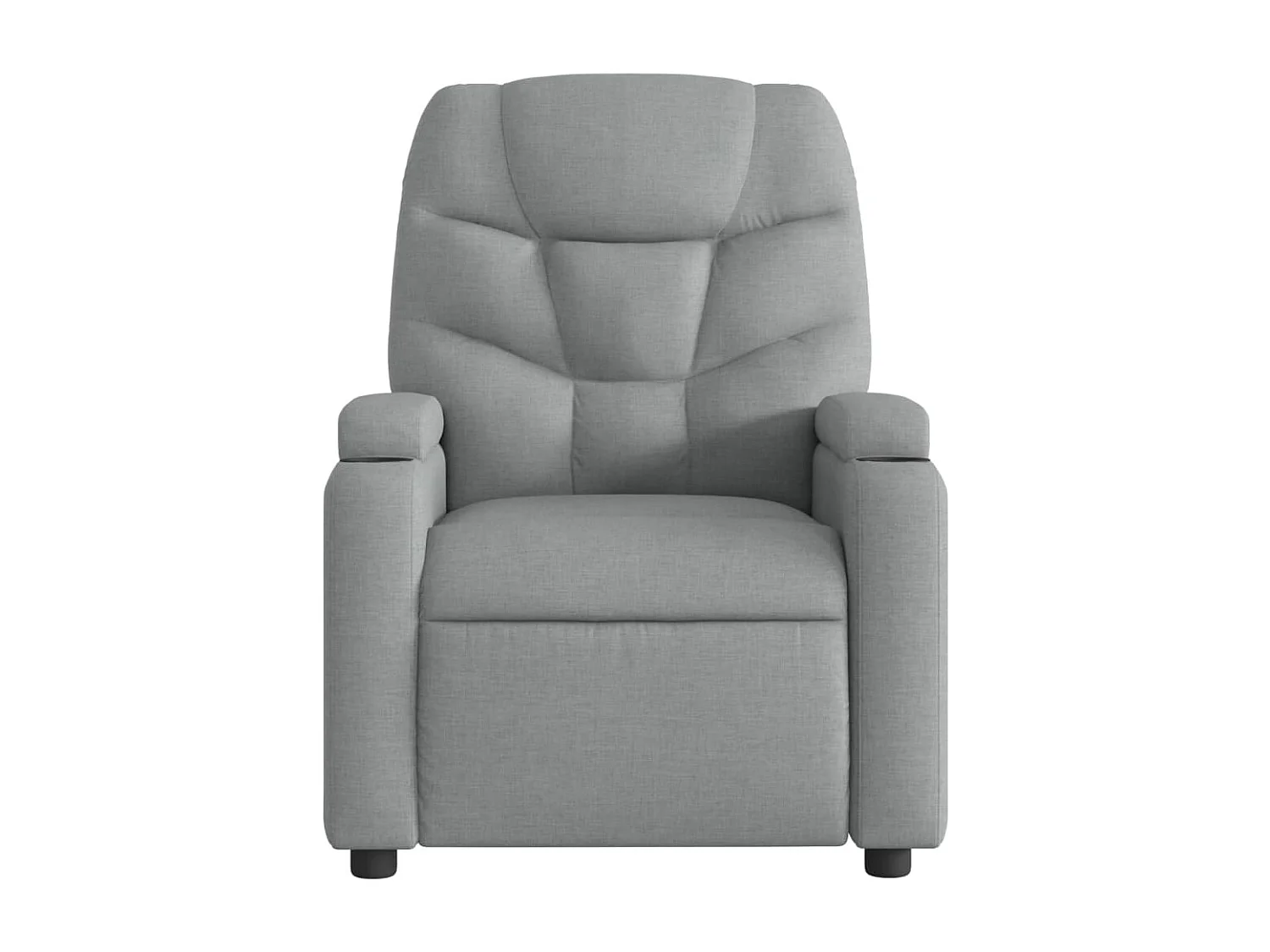 Fauteuil de relaxation TV tissu grise 74 x 89 x 100 cm DEC027168