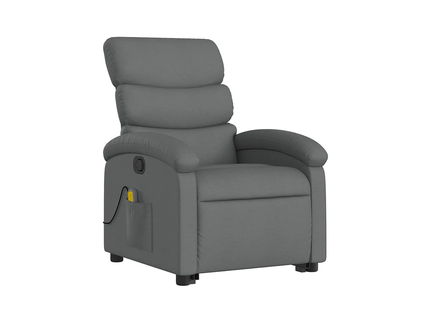 Fauteuil de relaxation TV tissu grise 70 x 92 x 99.5 cm DEC026939