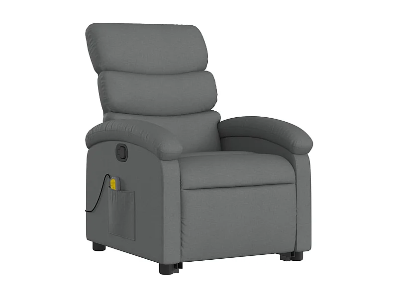 Fauteuil de relaxation TV tissu grise 70 x 92 x 99.5 cm DEC026939