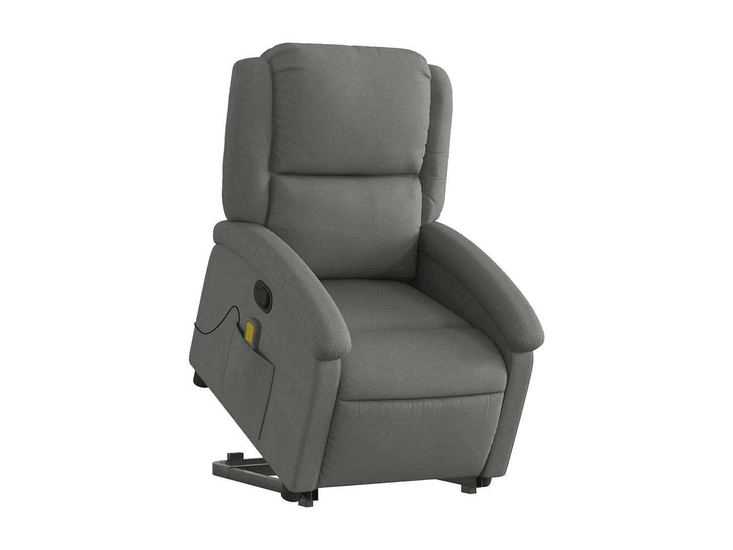Fauteuil de relaxation TV tissu grise 71 x 86.5 x 99.5 cm DEC026946