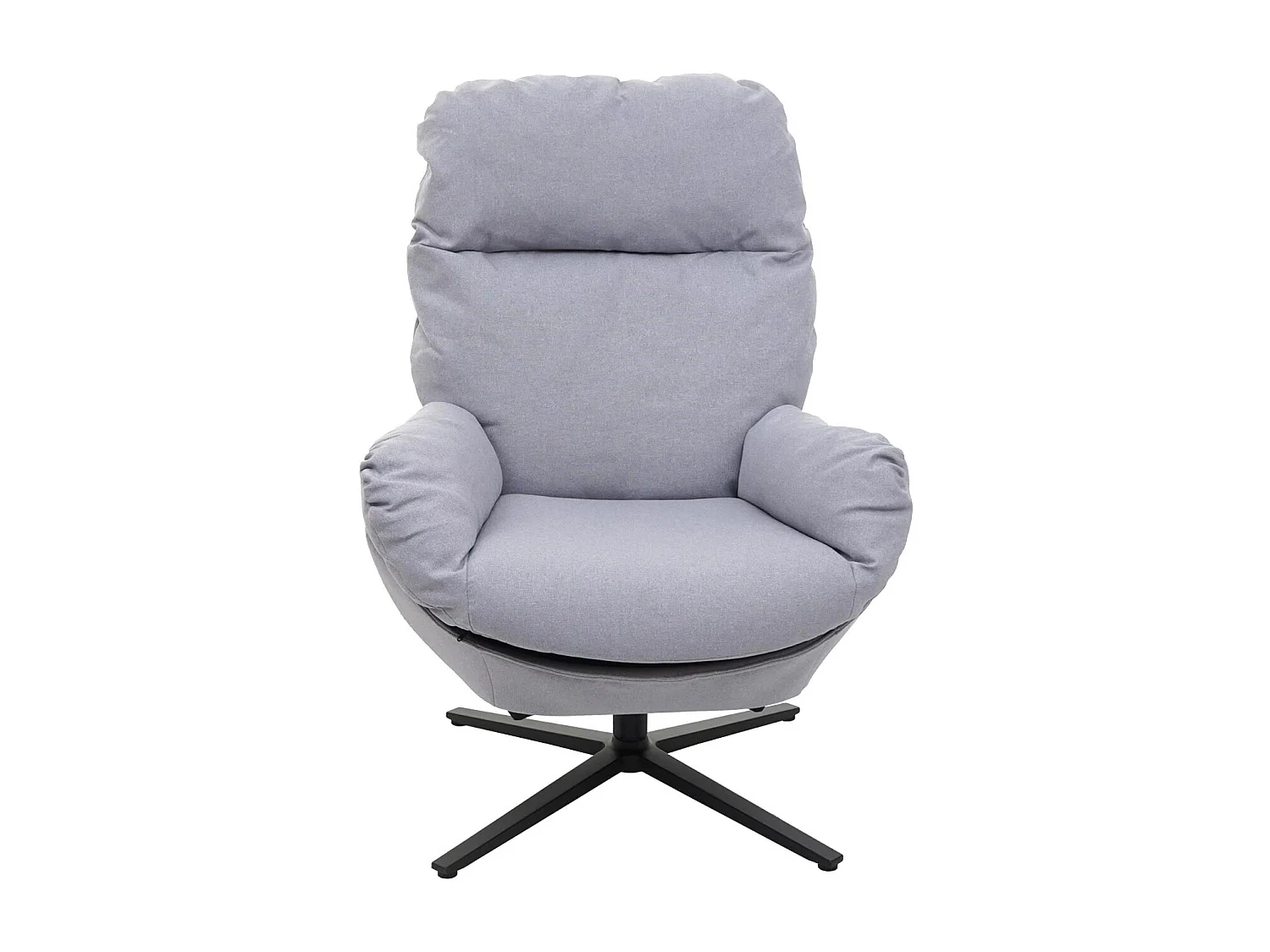 Fauteuil TV de relaxation tissu grise 75 x 42 x 94 cm 04_0006264
