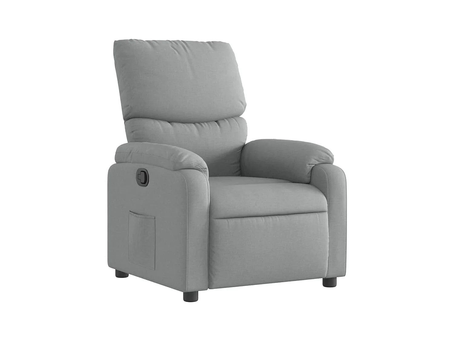 Fauteuil relax TV rembourrage tissu grise 75 x 99 x 99 cm DEC027896