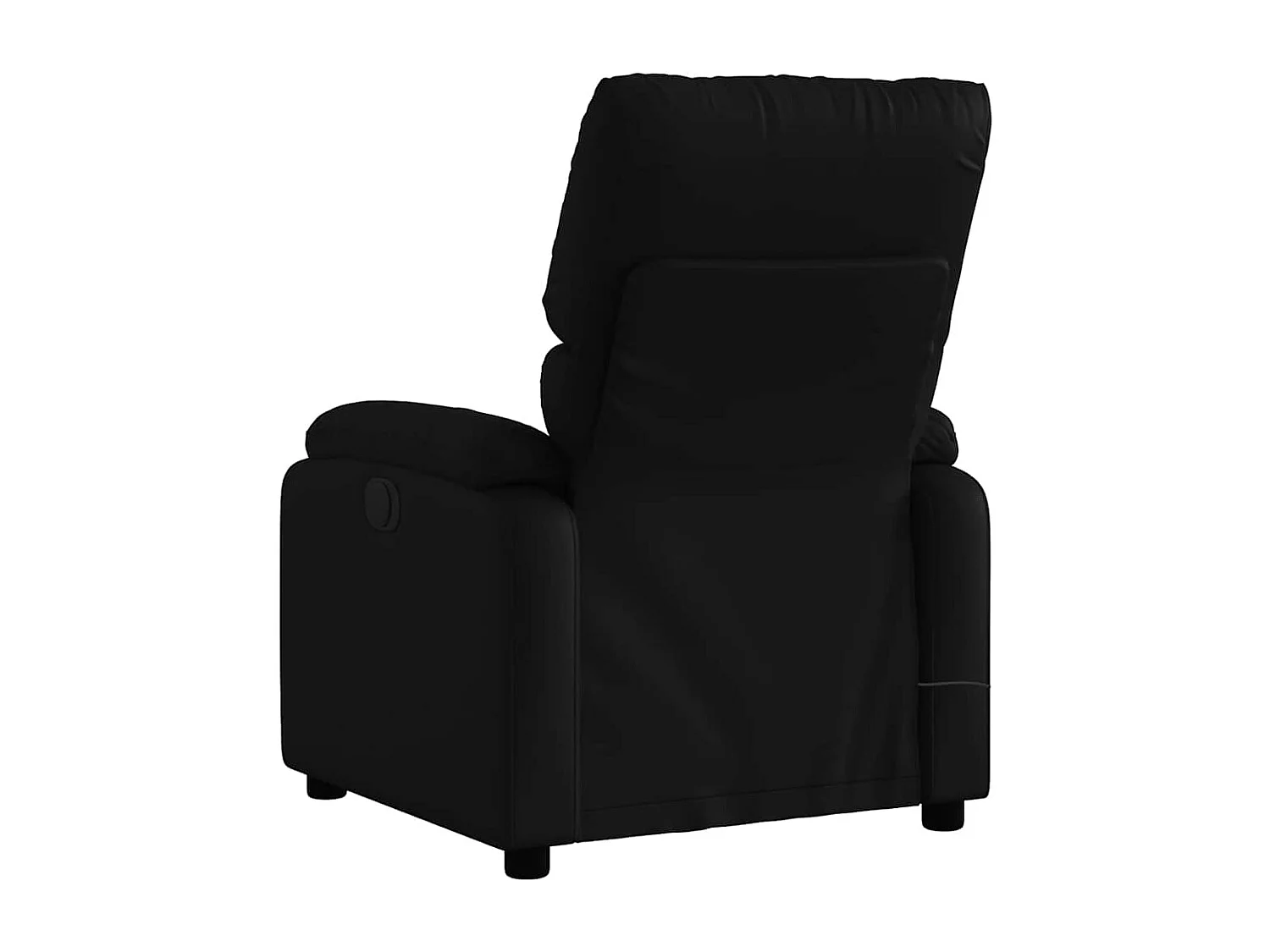 Fauteuil de relaxation TV PVC noire 75 x 99 x 99 cm DEC027215