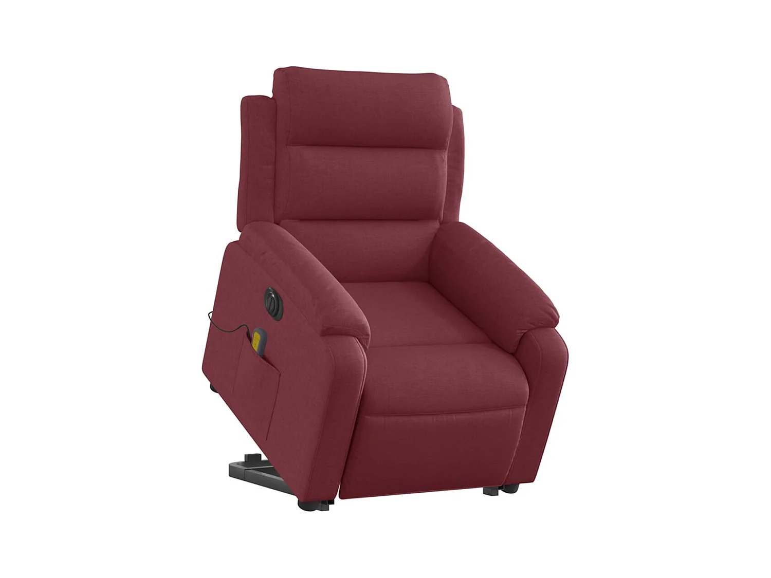 Fauteuil de relaxation fonction tissu bordeaux 75 x 92.5 x 100 cm DEC027847