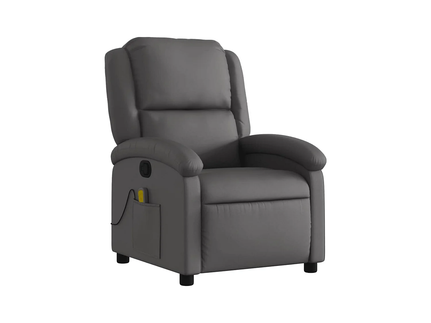 Fauteuil de relaxation TV cuir grise 71 x 86.5 x 99.5 cm DEC026935