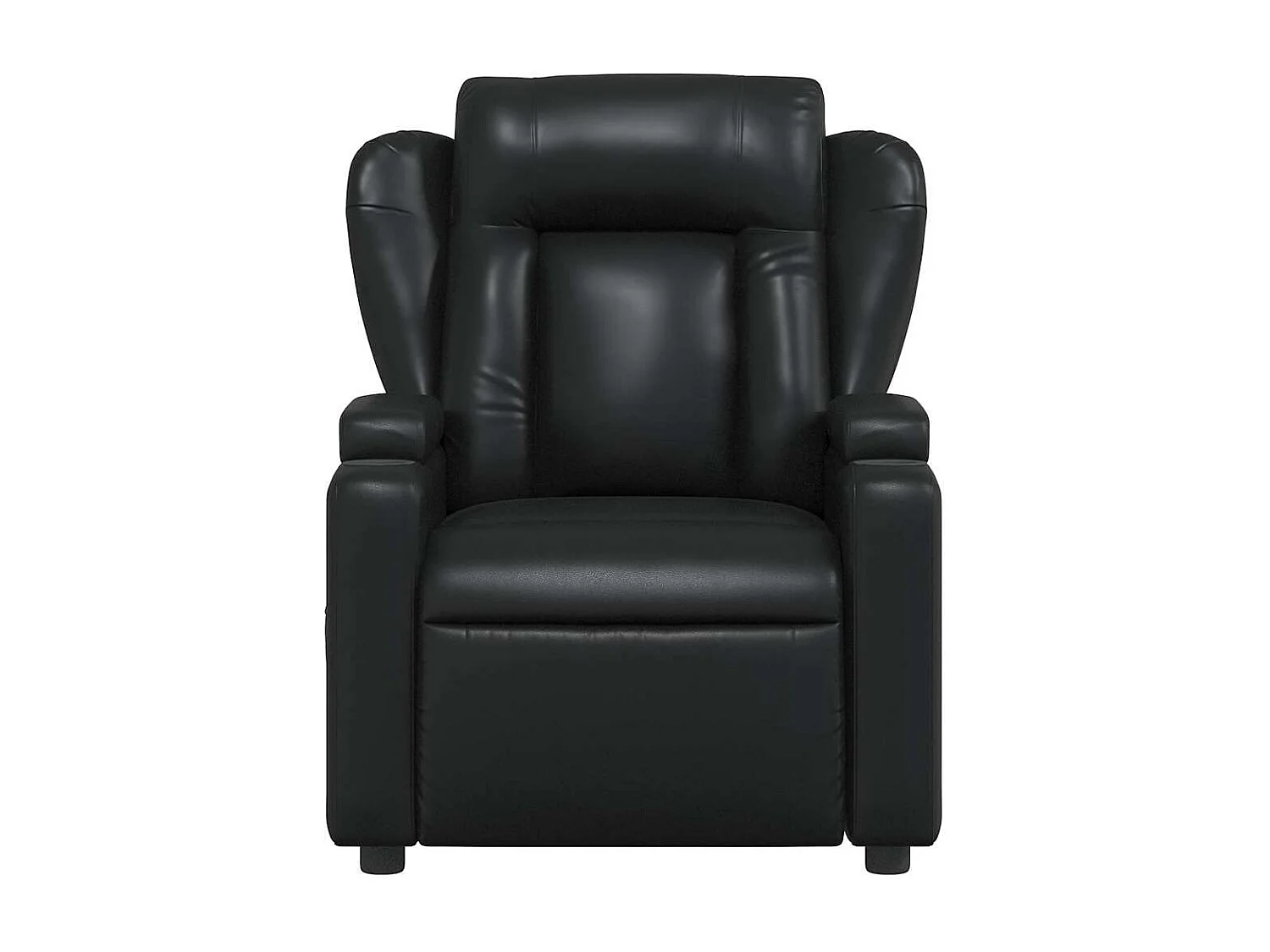 Fauteuil de relaxation TV PVC noire 77 x 94.5 x 100 cm DEC027029