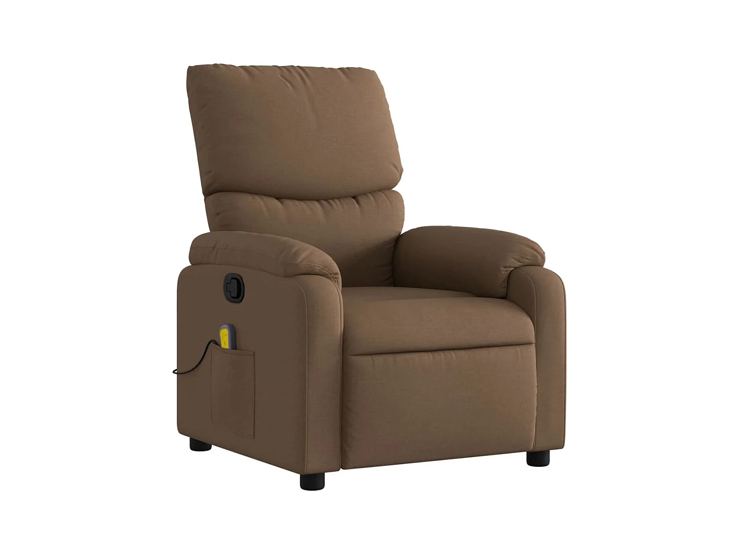 Fauteuil de relaxation TV tissu marron 75 x 99 x 99 cm DEC027007