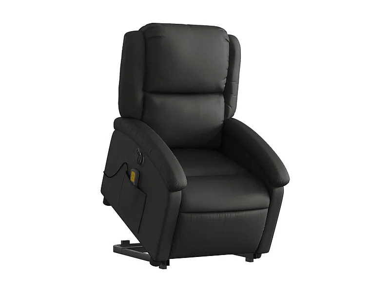 Fauteuil de relaxation fonction cuir noire 71 x 86.5 x 99.5 cm DEC027796