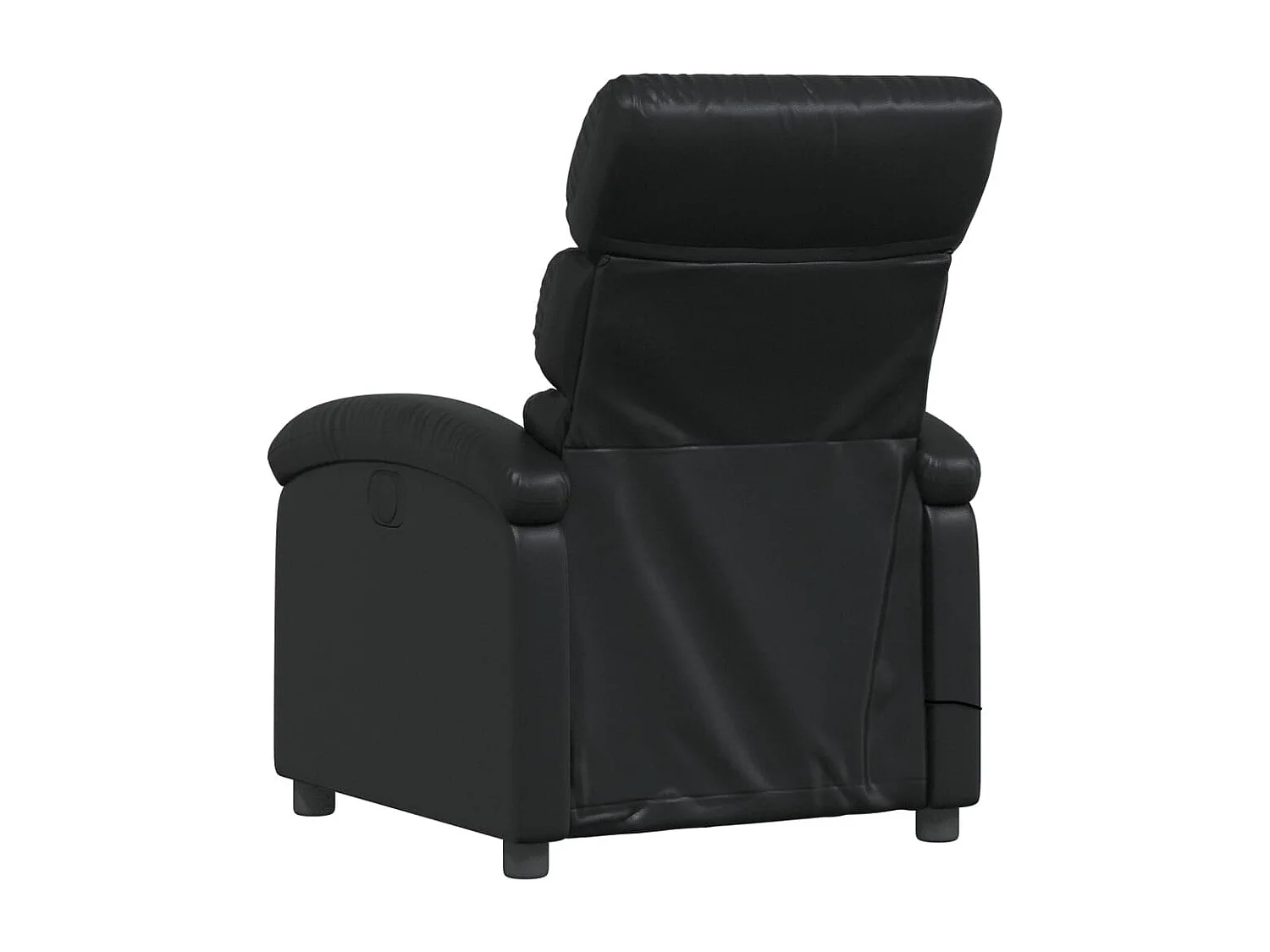 Fauteuil de relaxation TV PVC noire 70 x 92 x 99.5 cm DEC027040