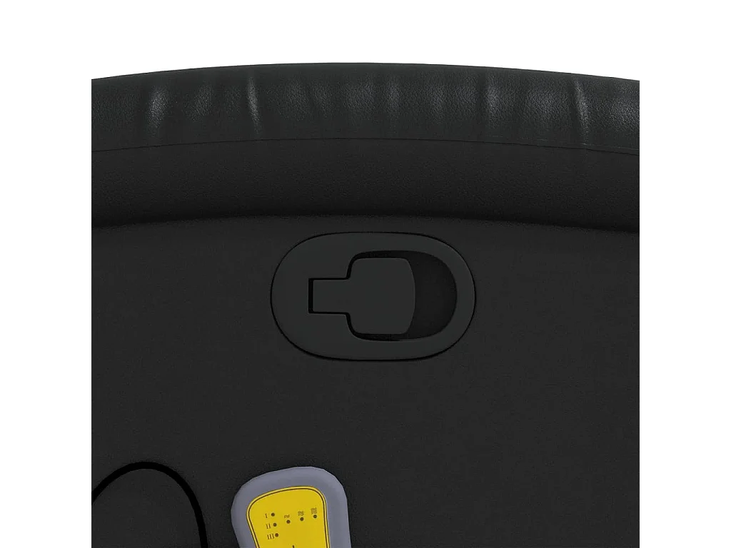 Fauteuil de relaxation TV PVC noire 70 x 92 x 99.5 cm DEC027040