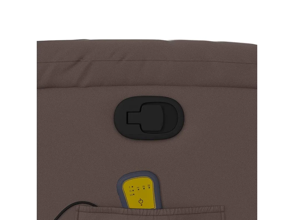 Fauteuil de relaxation TV PVC marron 77 x 95 x 99 cm DEC027003