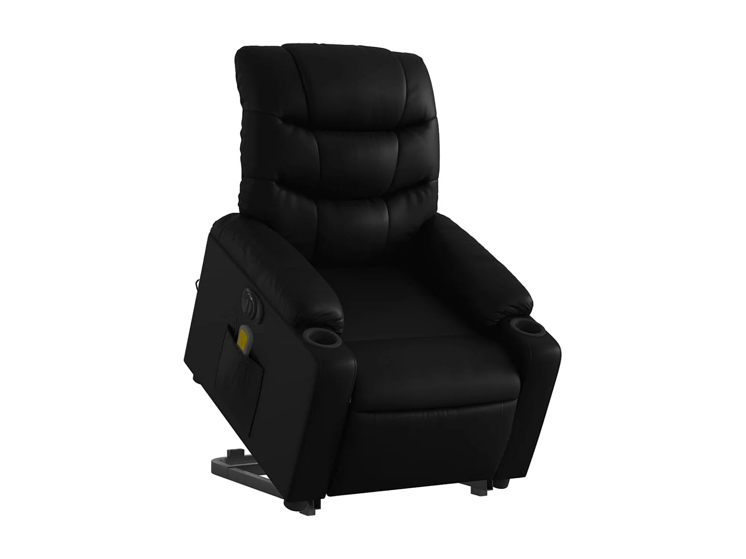 Fauteuil de relaxation fonction PVC noire 75.5 x 93 x 99.5 cm DEC027803
