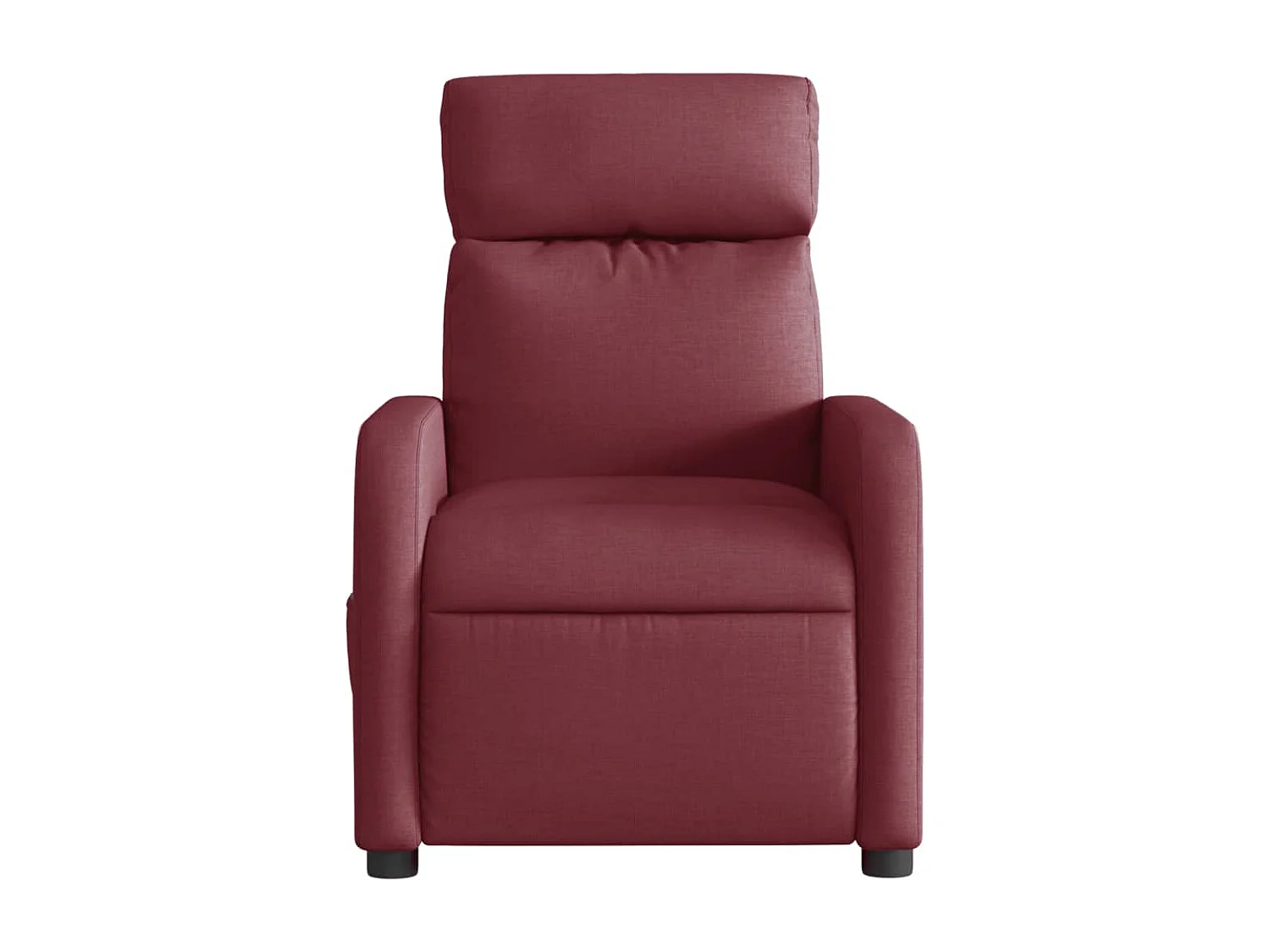 Fauteuil de relaxation TV tissu bordeaux 66 x 89.5 x 95.5 cm DEC027256